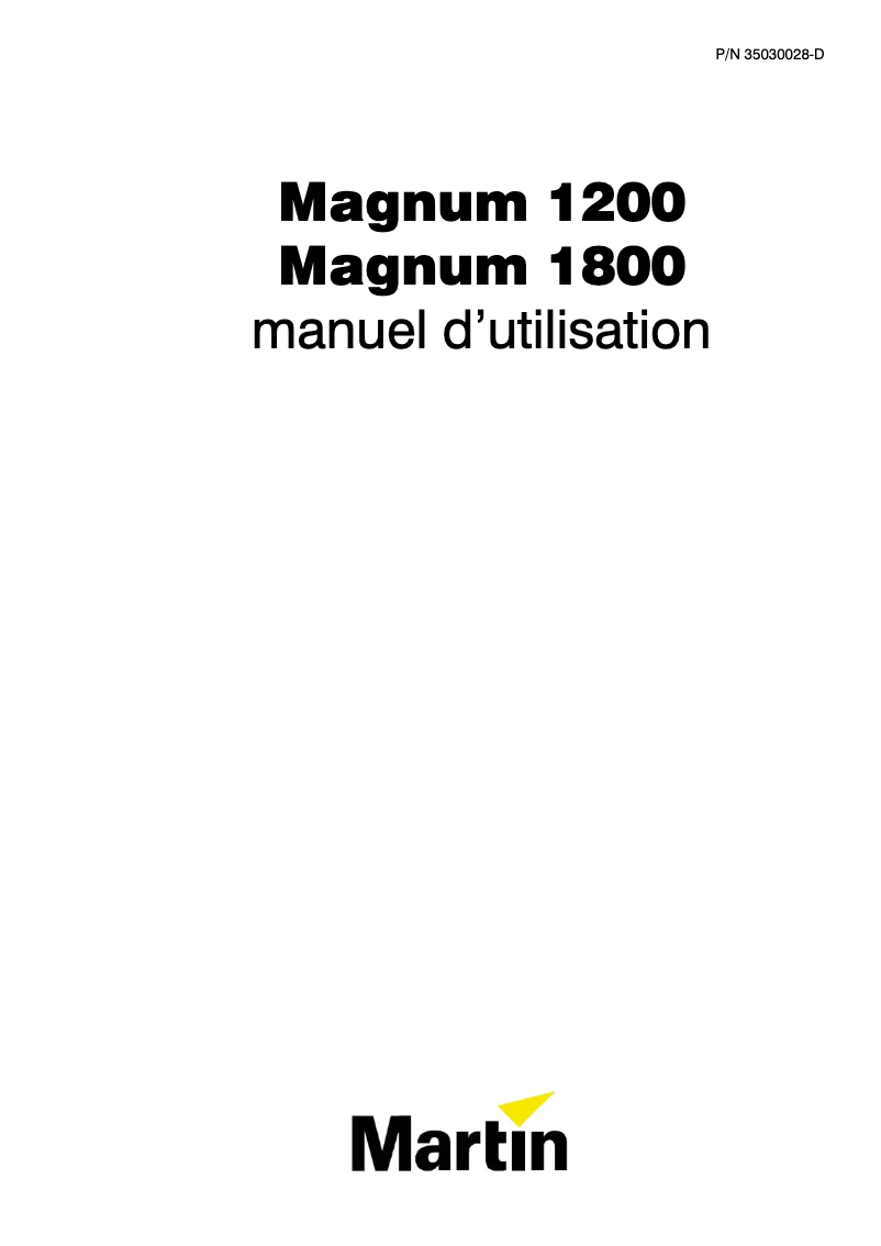 Imagen de la primera página del manual del dispositivo Magnum 1200