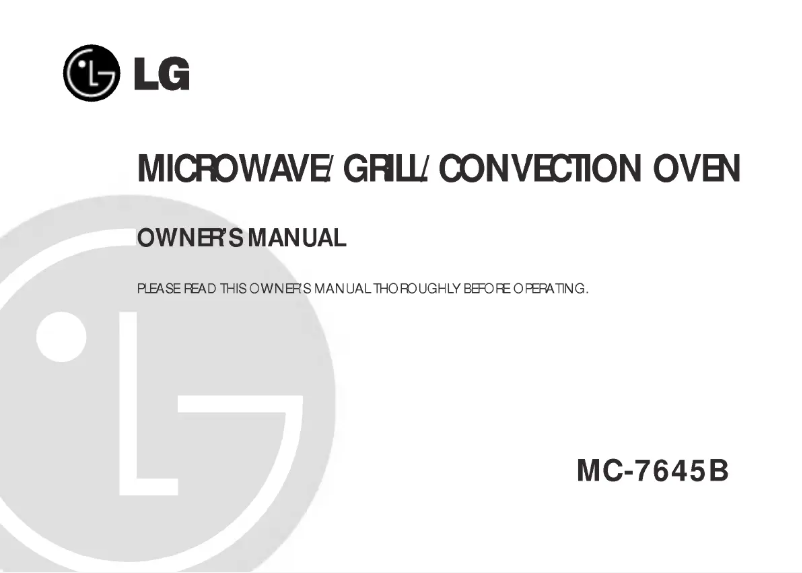 Página 1 del manual Manual de usuario LG MC-7645B
