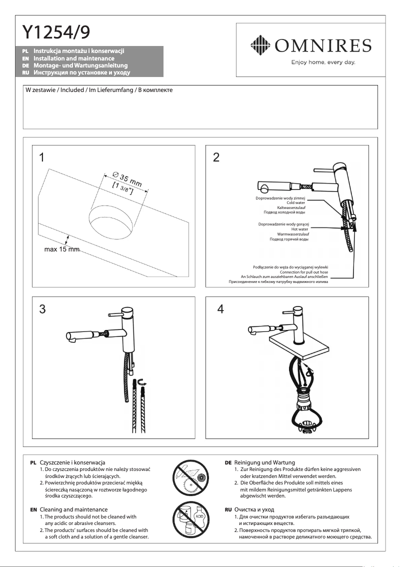 Página 1 del manual Manual de usuario Omnires Y1254/9