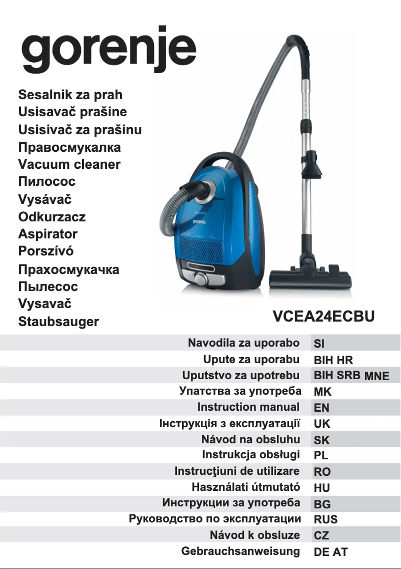 Imagen de la primera página del manual del dispositivo VCEA24ECBU