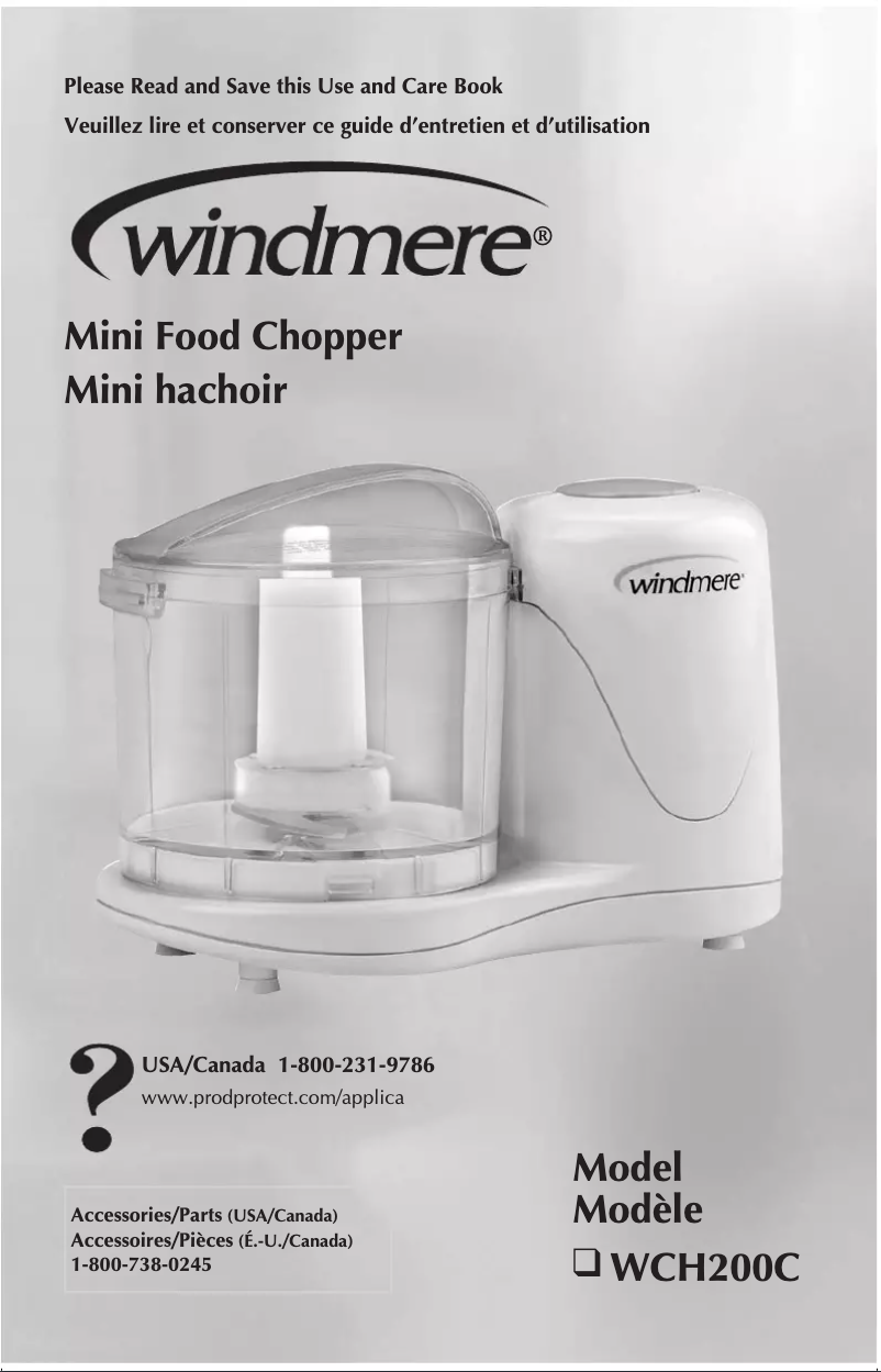 Imagen de la primera página del manual del dispositivo WCH200C