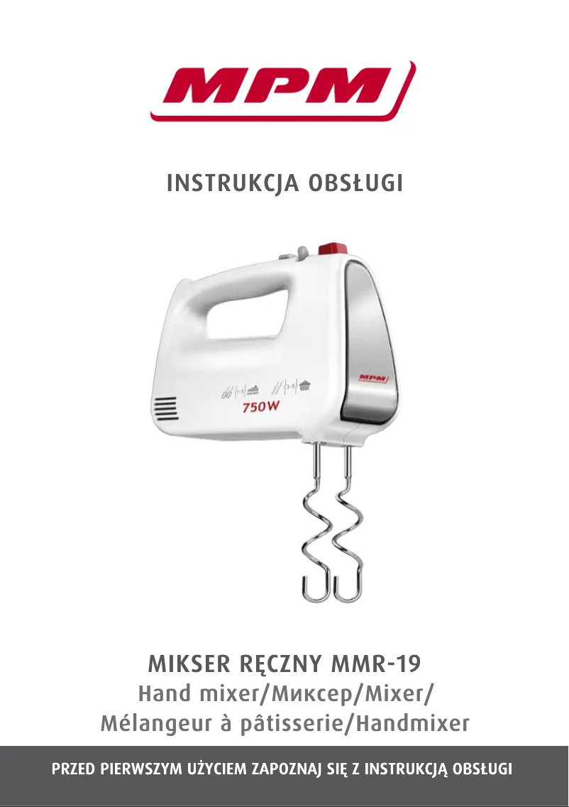 Imagen de la primera página del manual del dispositivo MMR-19