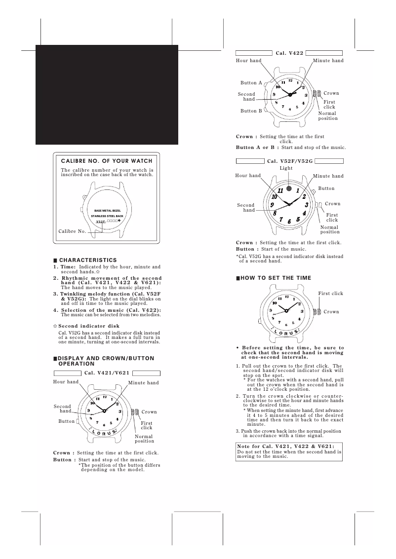 Imagen de la primera página del manual del dispositivo V421
