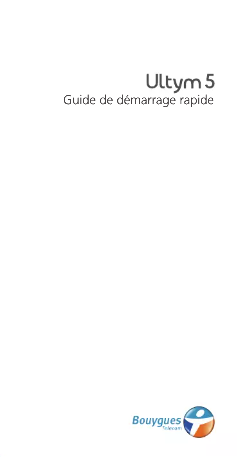 Imagen de la primera página del manual del dispositivo Ultym 5