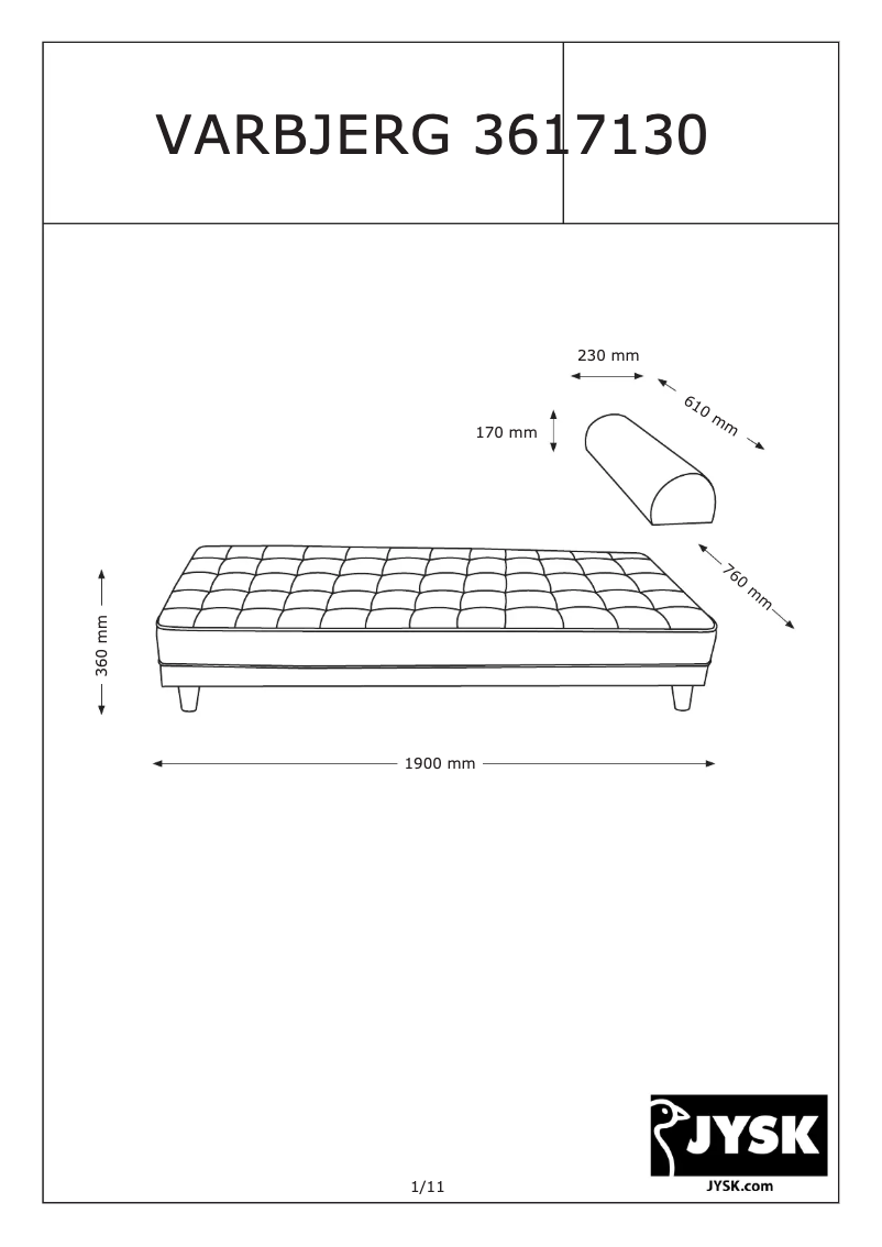 Página 1 del manual Manual de usuario JYSK Varbjerg
