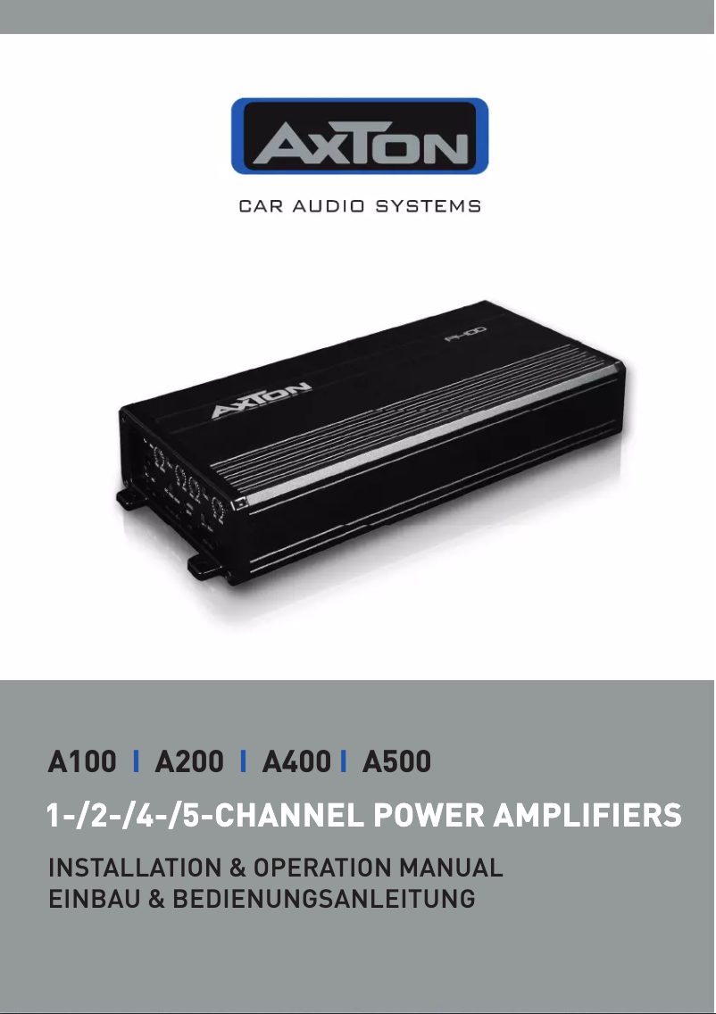 Página 1 del manual Manual de usuario Axton A400
