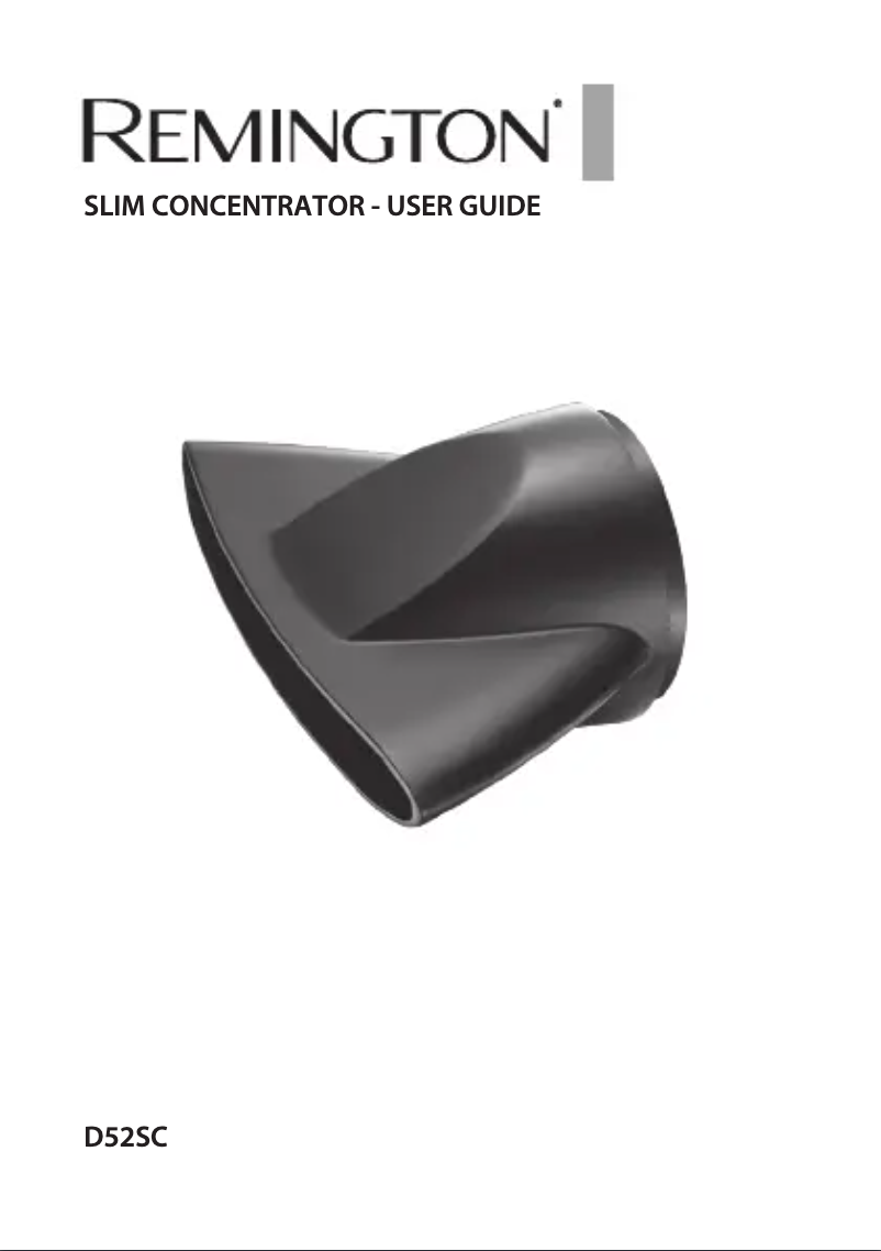 Página 1 del manual Manual de usuario Remington D52SC