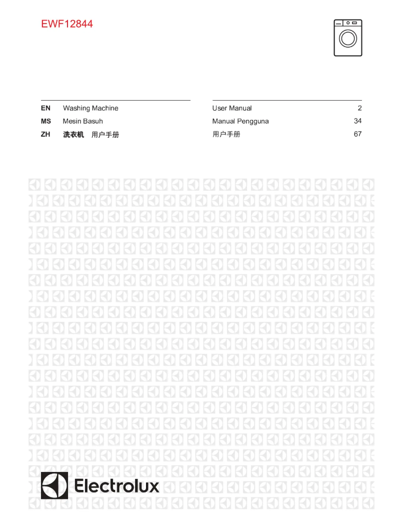 Página 1 del manual Manual de usuario Electrolux EWF12844