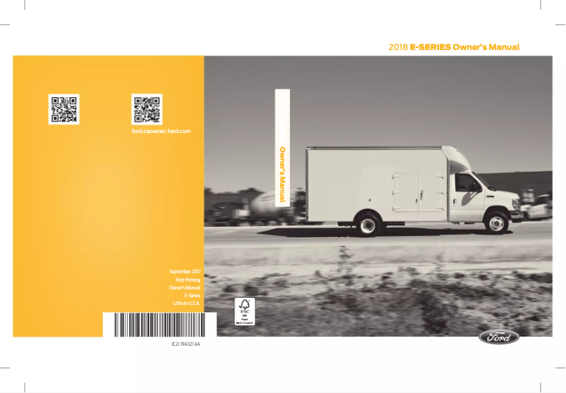 Página 1 del manual Manual de usuario Ford E-350 (2018)