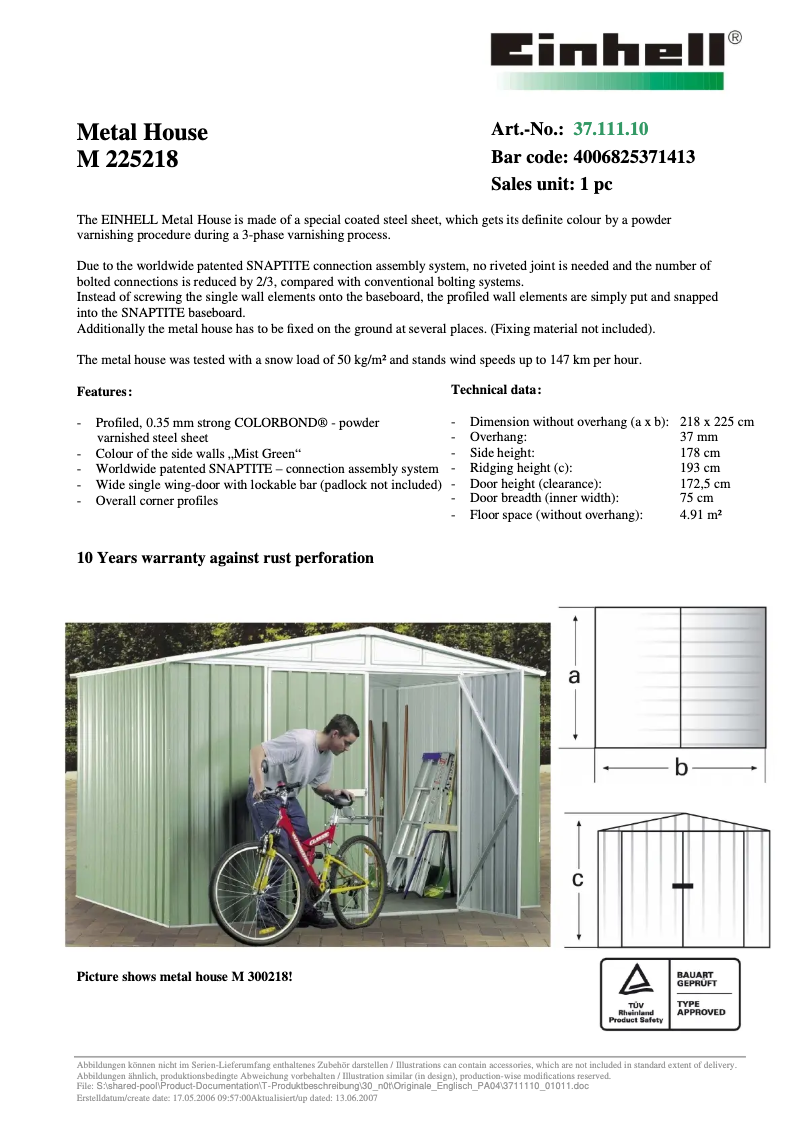 Página 1 del manual Manual de usuario Absco M 225218