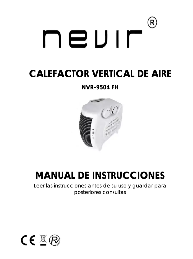 Página 1 del manual Manual de usuario Nevir NVR-9504 FH