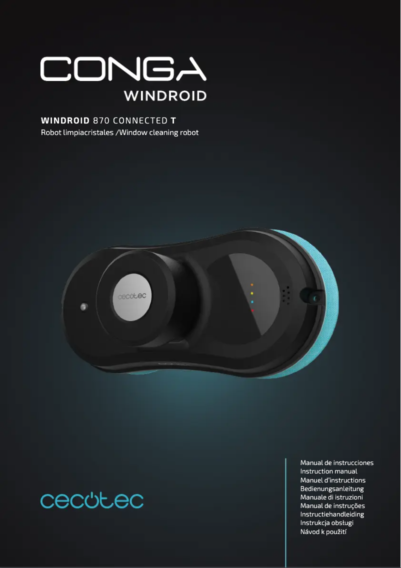 Imagen de la primera página del manual del dispositivo Conga WinDroid 870