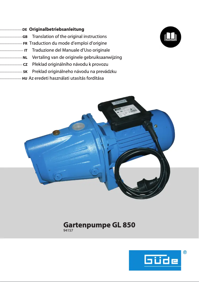 Imagen de la primera página del manual del dispositivo GL 850