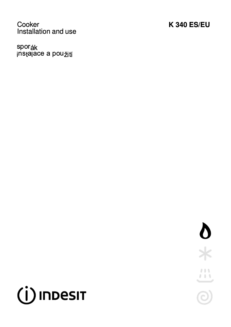 Página 1 del manual Manual de usuario Indesit K340 ES(W)/EU