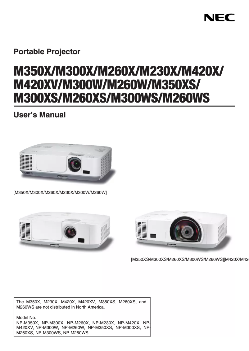 Imagen de la primera página del manual del dispositivo M300X