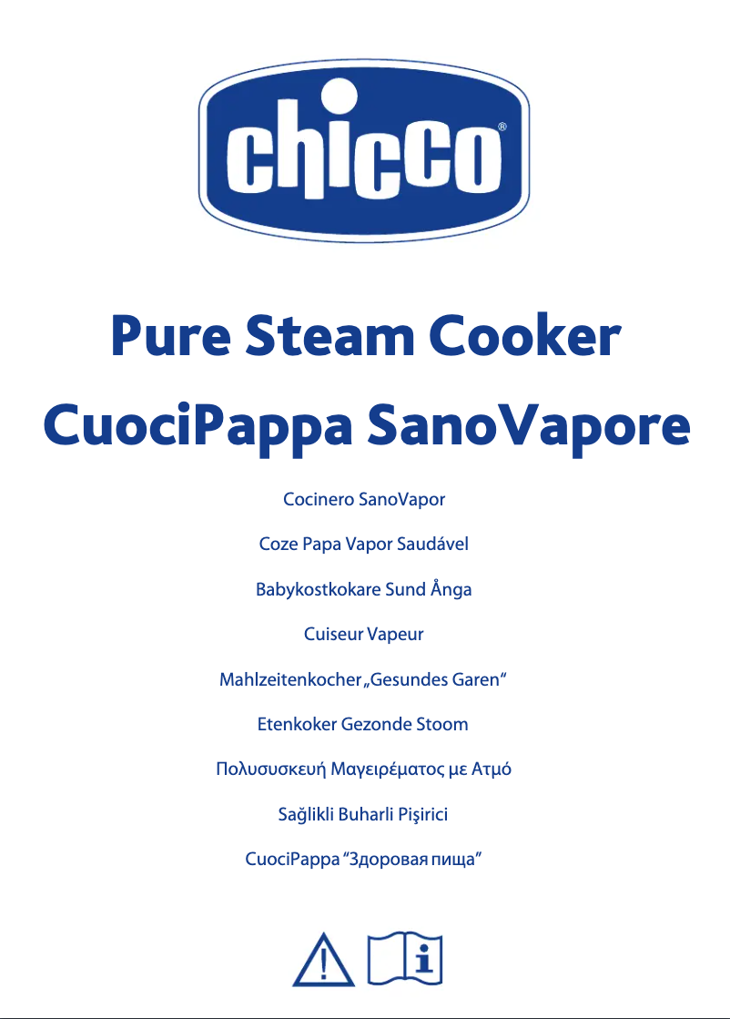 Imagen de la primera página del manual del dispositivo CuociPappa SanoVapore