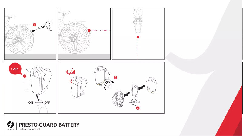 Página 1 del manual Manual de usuario Spanninga Presto-Guard