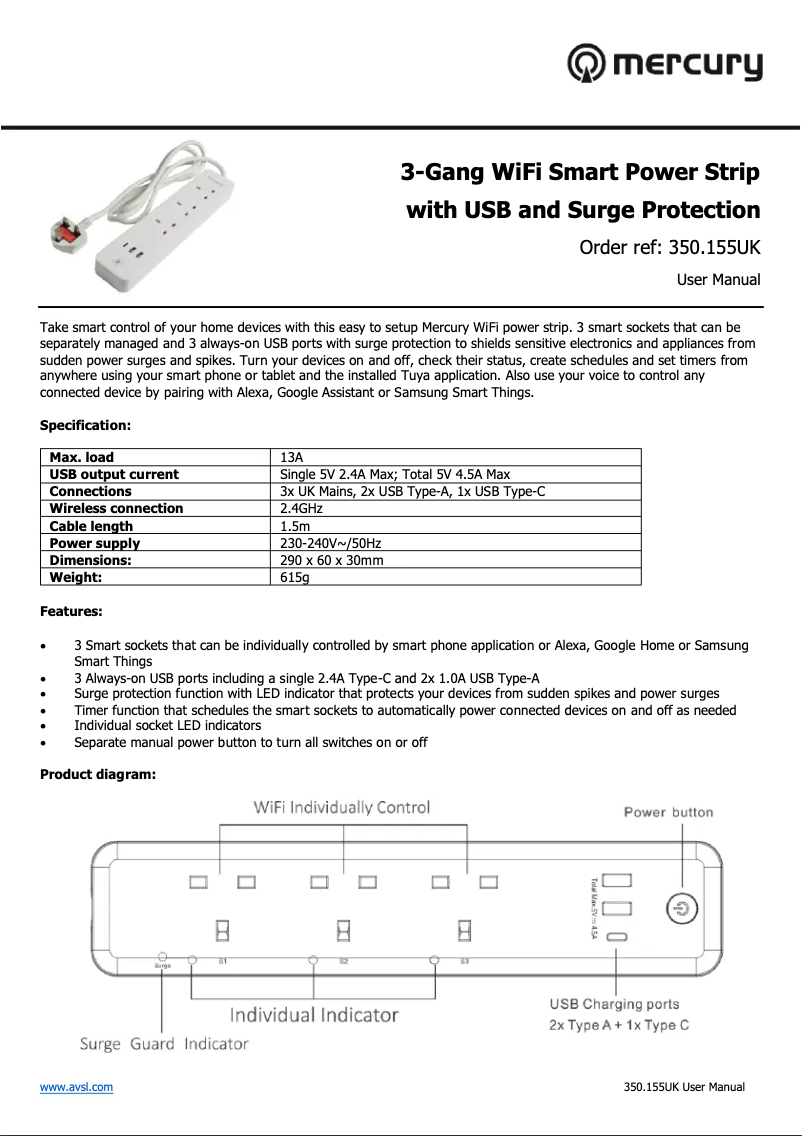 Imagen de la primera página del manual del dispositivo WF-E3