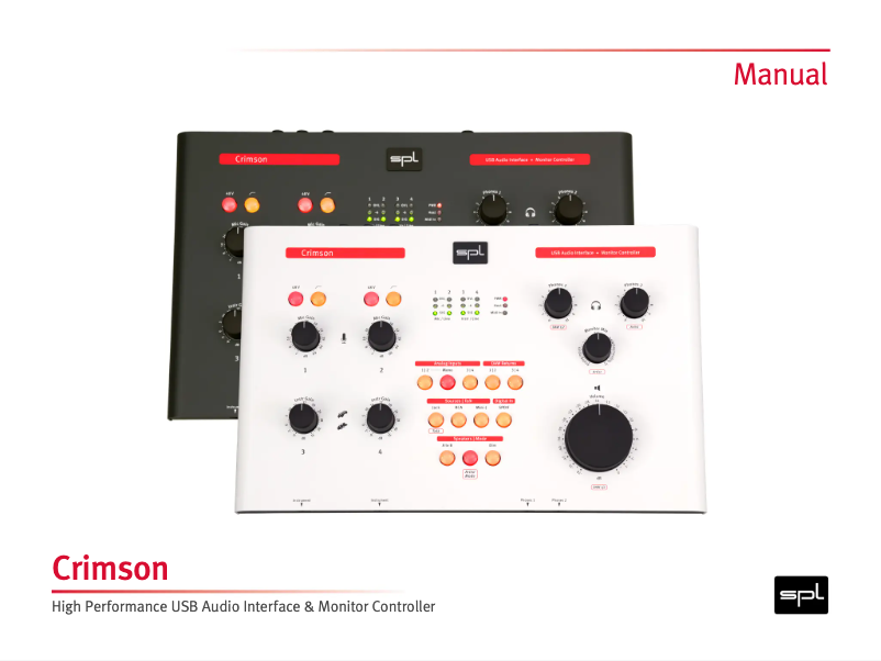 Página 1 del manual Manual de usuario SPL Crimson