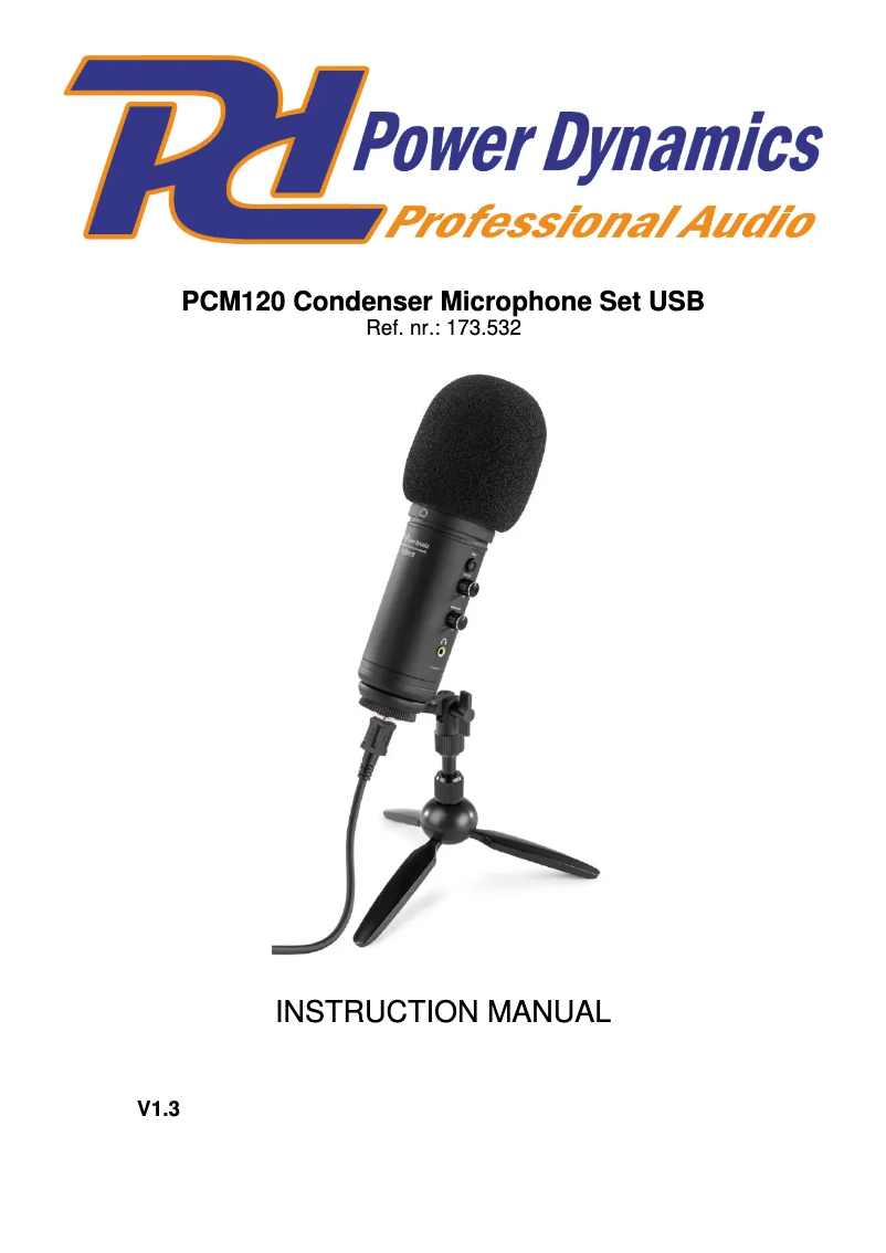 Página 1 del manual Manual de usuario Power Dynamics PCM120