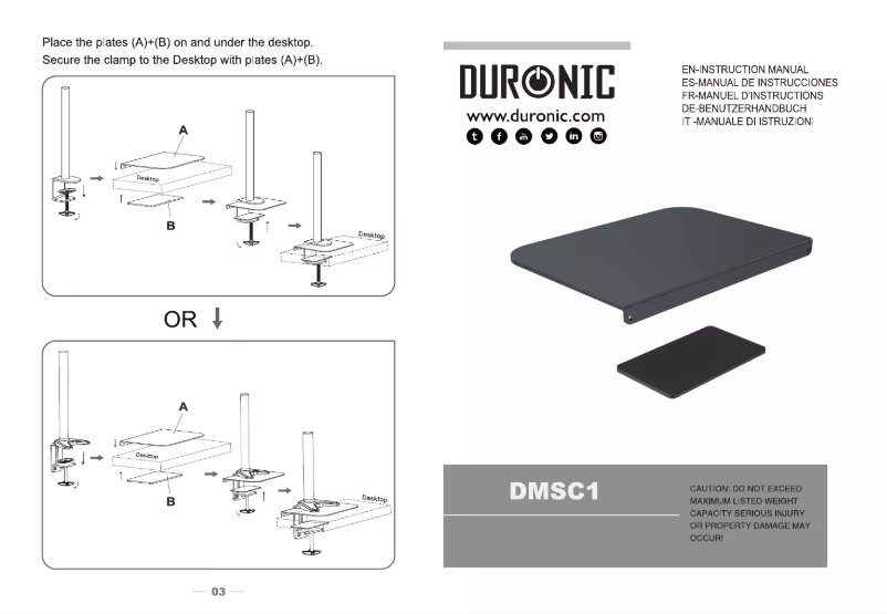 Imagen de la primera página del manual del dispositivo DMSC1