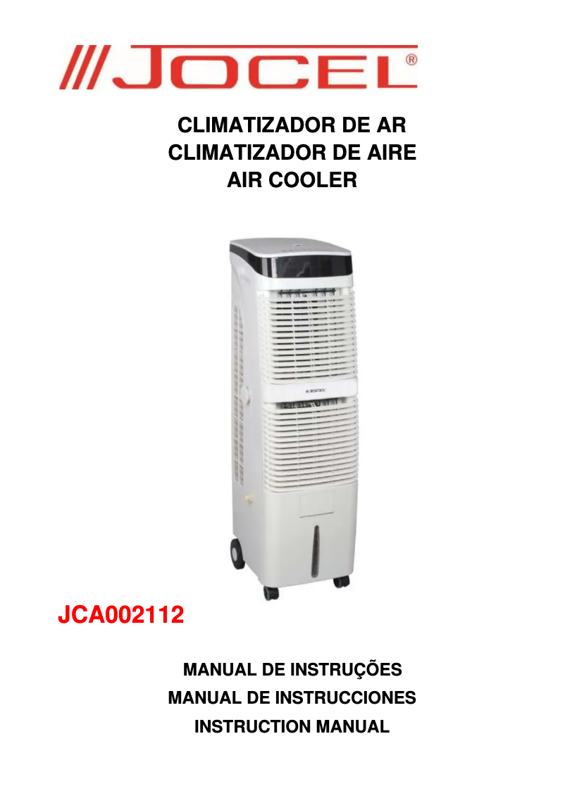 Imagen de la primera página del manual del dispositivo JCA002112