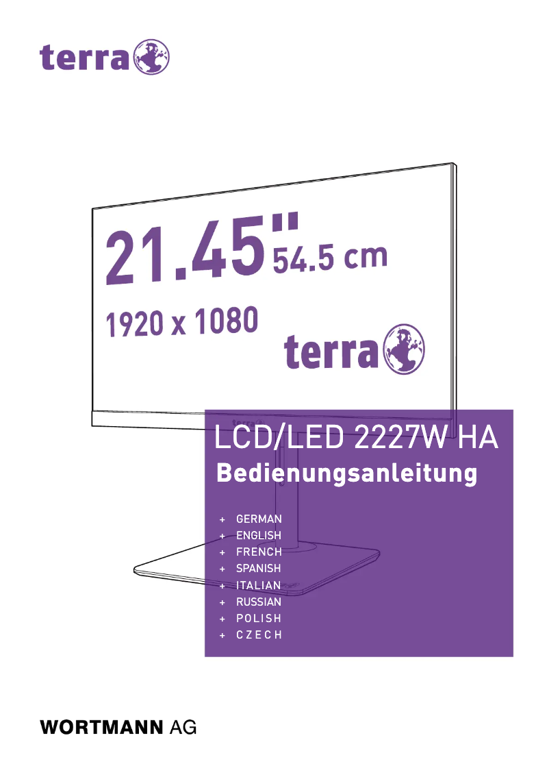 Imagen de la primera página del manual del dispositivo Terra LED 2227W HA