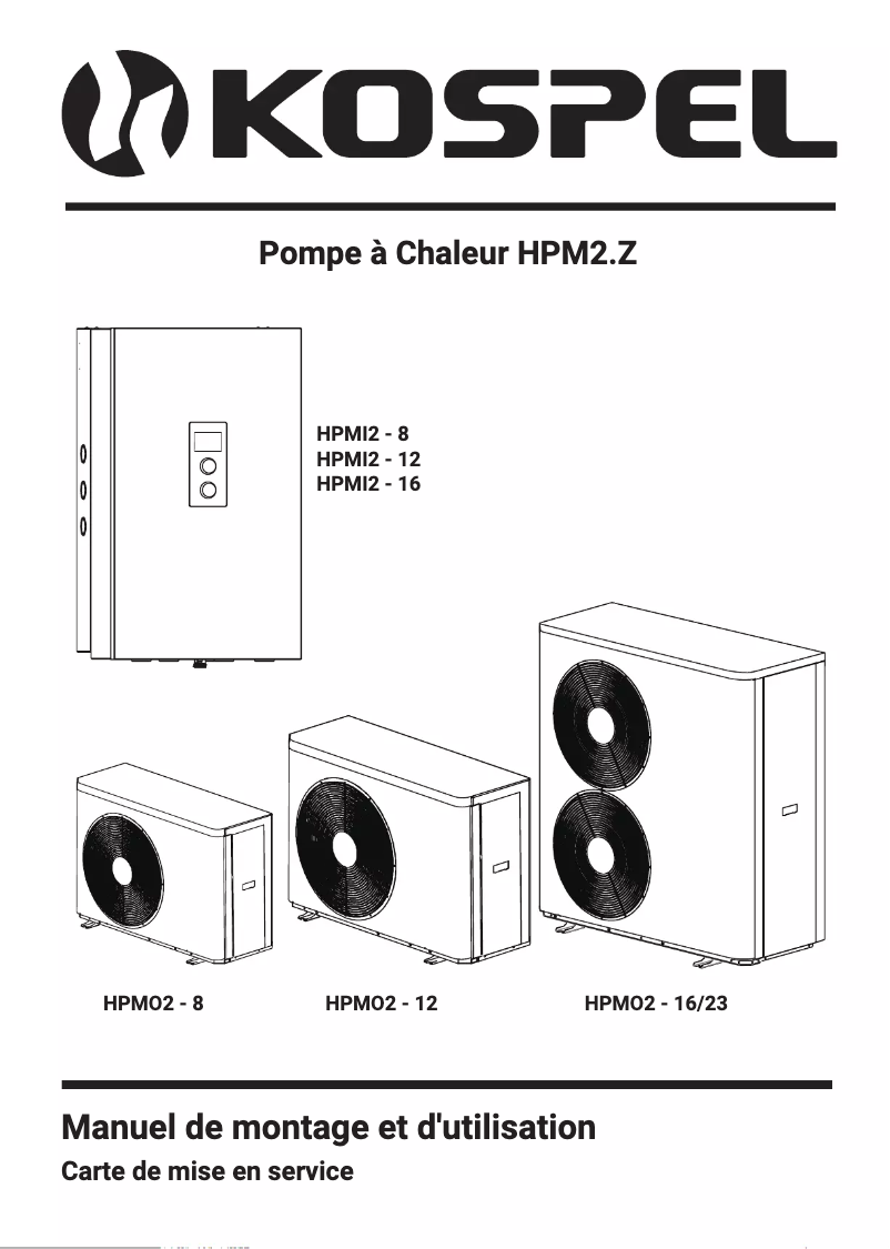 Página 1 del manual Manual de usuario Kospel HPM2.Z-16