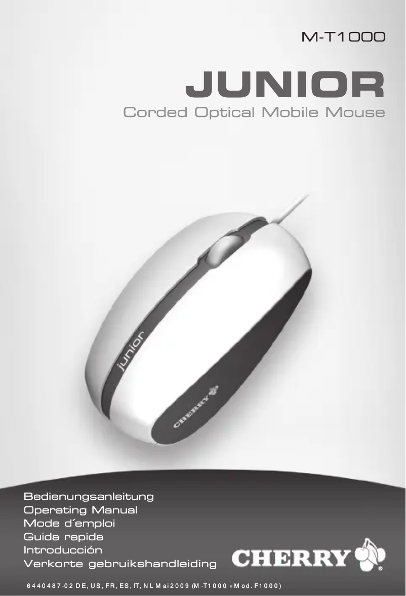 Página 1 del manual Manual de usuario Cherry JUNIOR M-T1000