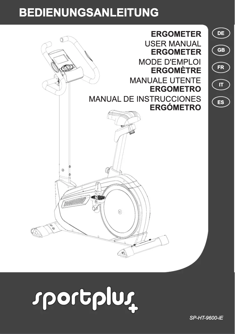 Imagen de la primera página del manual del dispositivo SP-HT-9600-iE