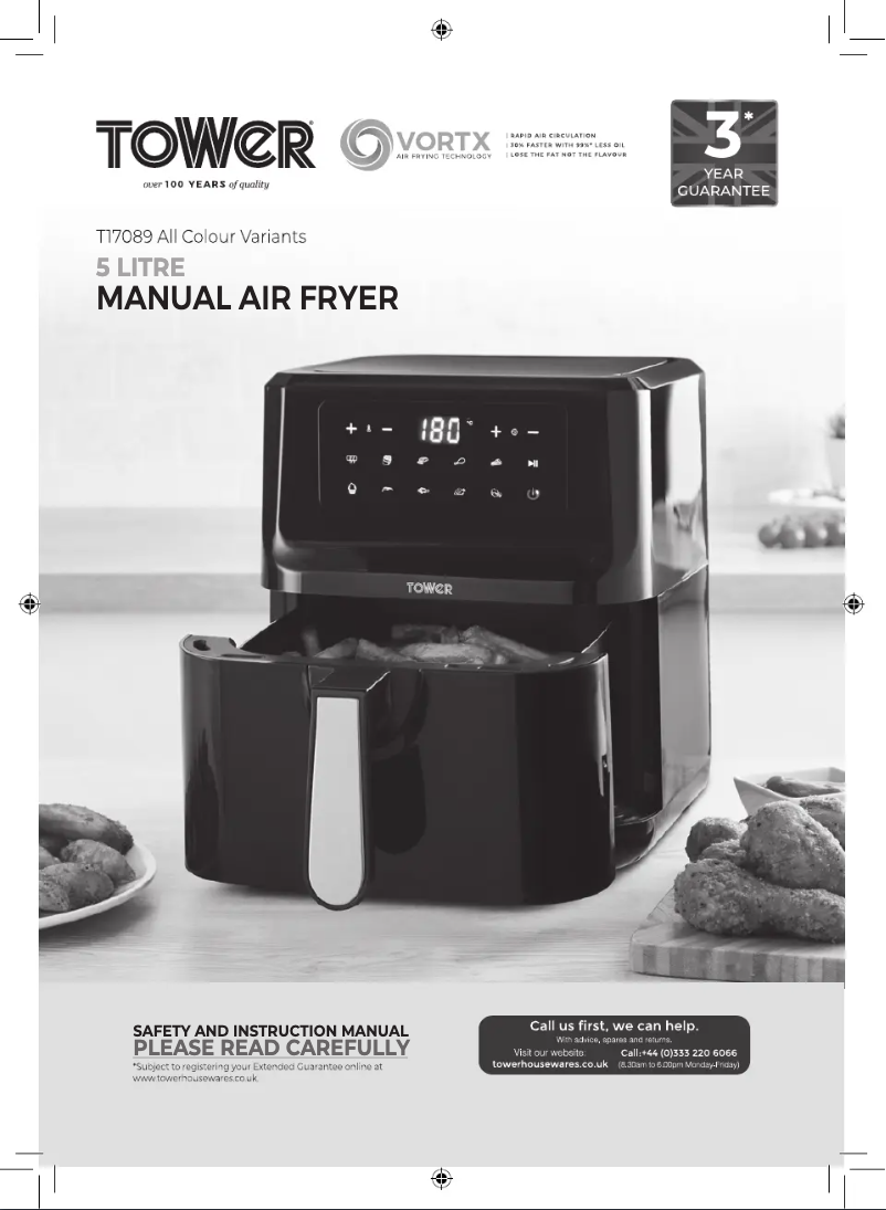 Imagen de la primera página del manual del dispositivo Vortx T17089