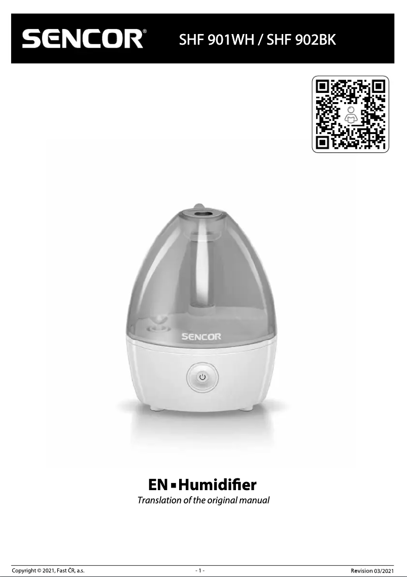 Imagen de la primera página del manual del dispositivo SHF 902BK