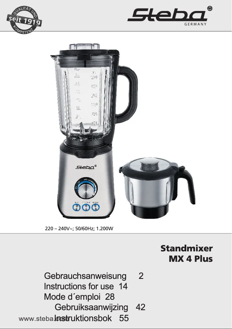 Imagen de la primera página del manual del dispositivo MX 4 Plus