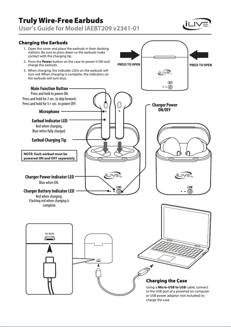Página nº 1 - Manual de usuario iLive IAEBT209
