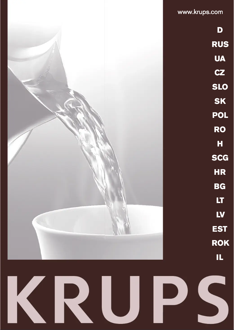Página 1 del manual Manual de usuario Krups Prelude BW3990