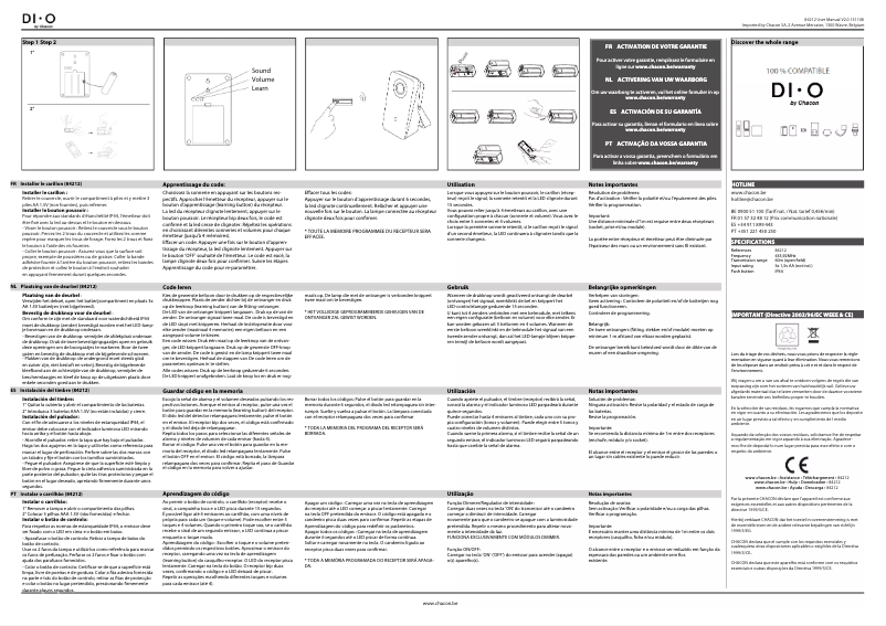 Imagen de la primera página del manual del dispositivo 84212