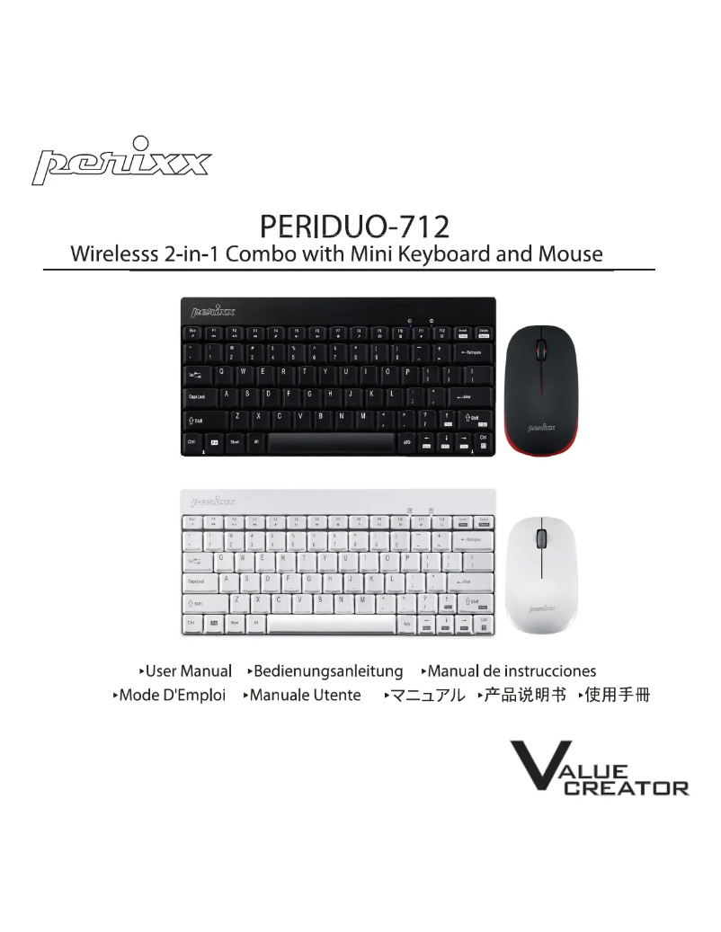 Imagen de la primera página del manual del dispositivo PERIDUO-712