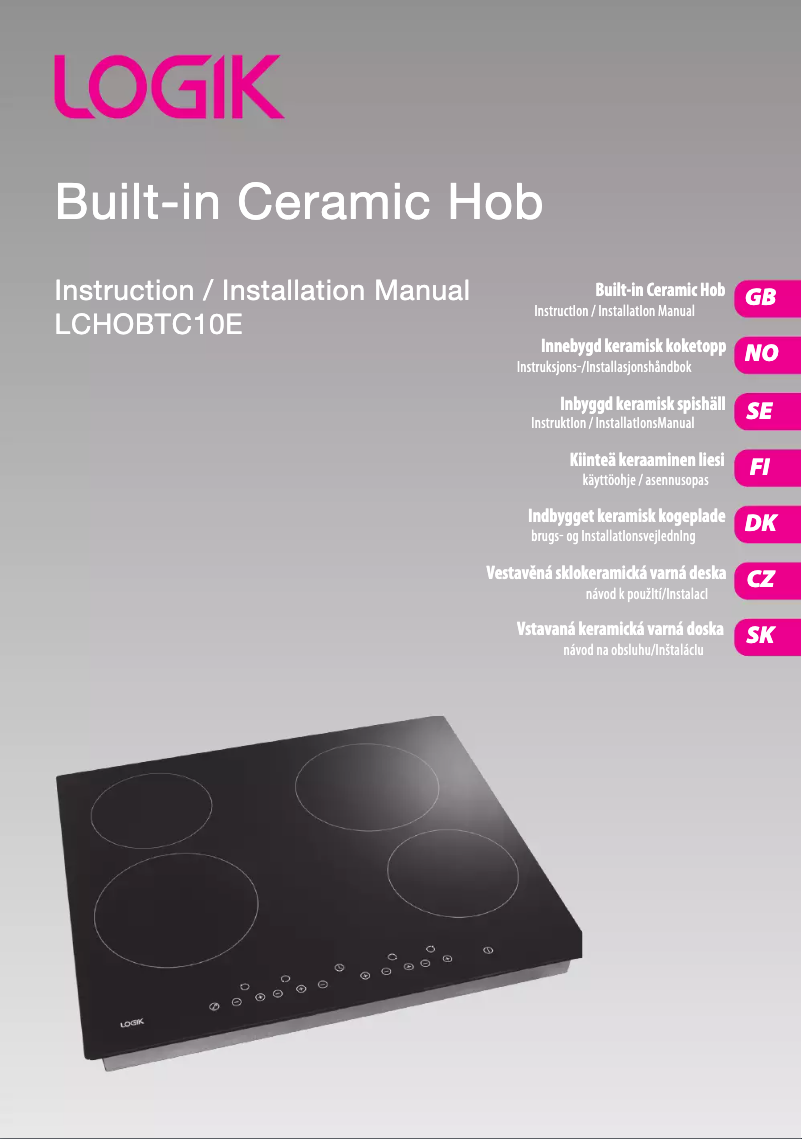 Imagen de la primera página del manual del dispositivo LCHOBTC10E