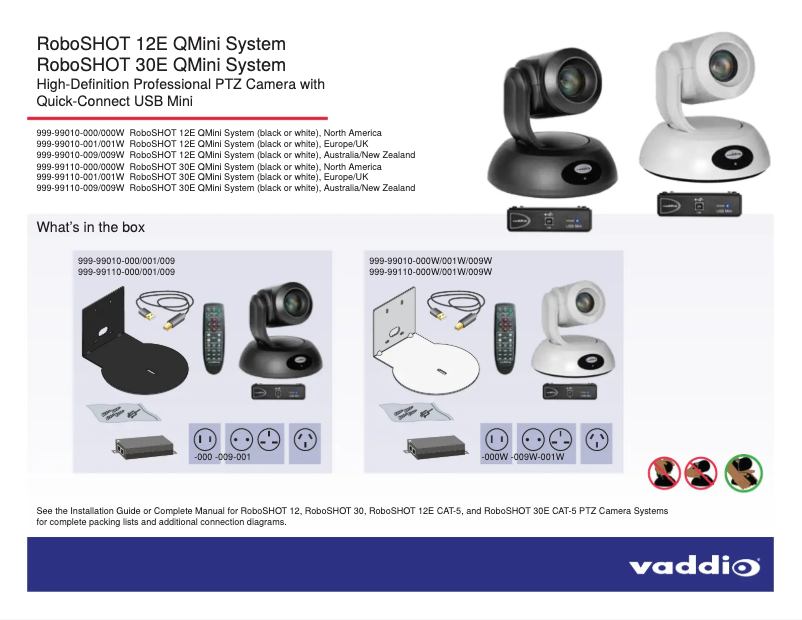 Imagen de la primera página del manual del dispositivo RoboSHOT 12E QMini