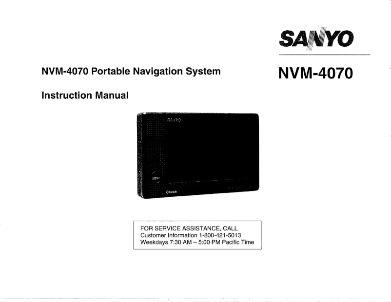 Imagen de la primera página del manual del dispositivo NVM-4070