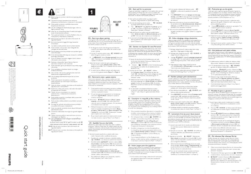 Imagen de la primera página del manual del dispositivo PTA436