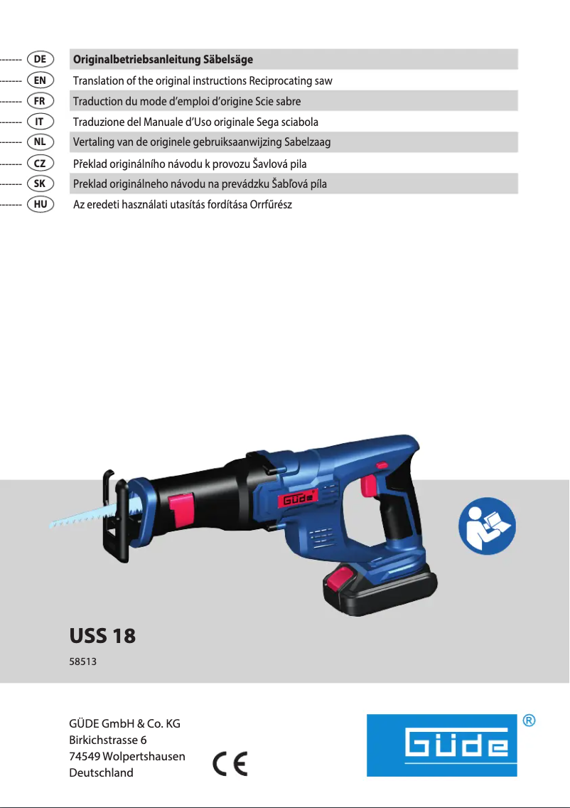 Página 1 del manual Manual de usuario Güde USS 18-0