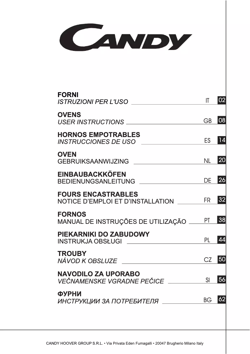 Imagen de la primera página del manual del dispositivo FCC624GH/E