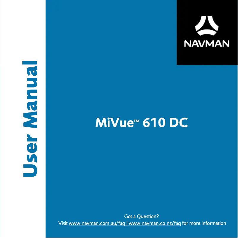 Página 1 del manual Manual de usuario Navman MiVue 610 DC