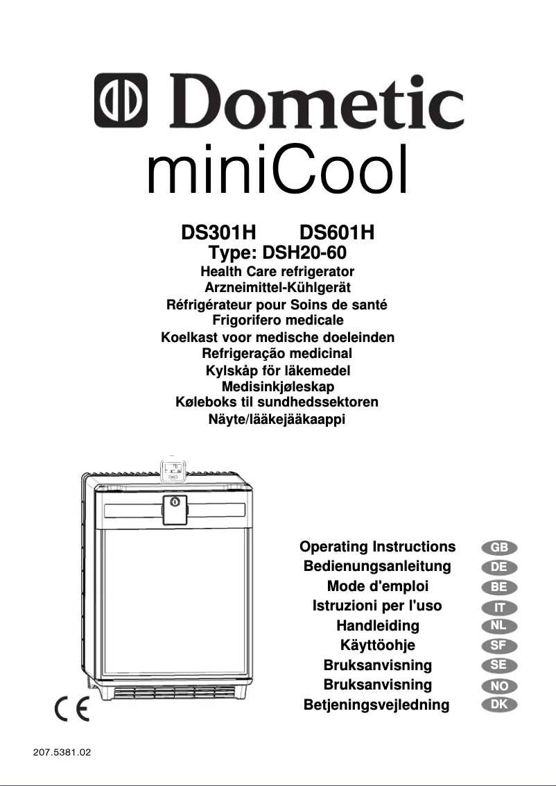 Página nº 1 - Manual de instrucciones Dometic DS601H