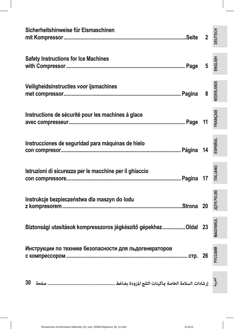 Imagen de la primera página del manual del dispositivo ICM 3799