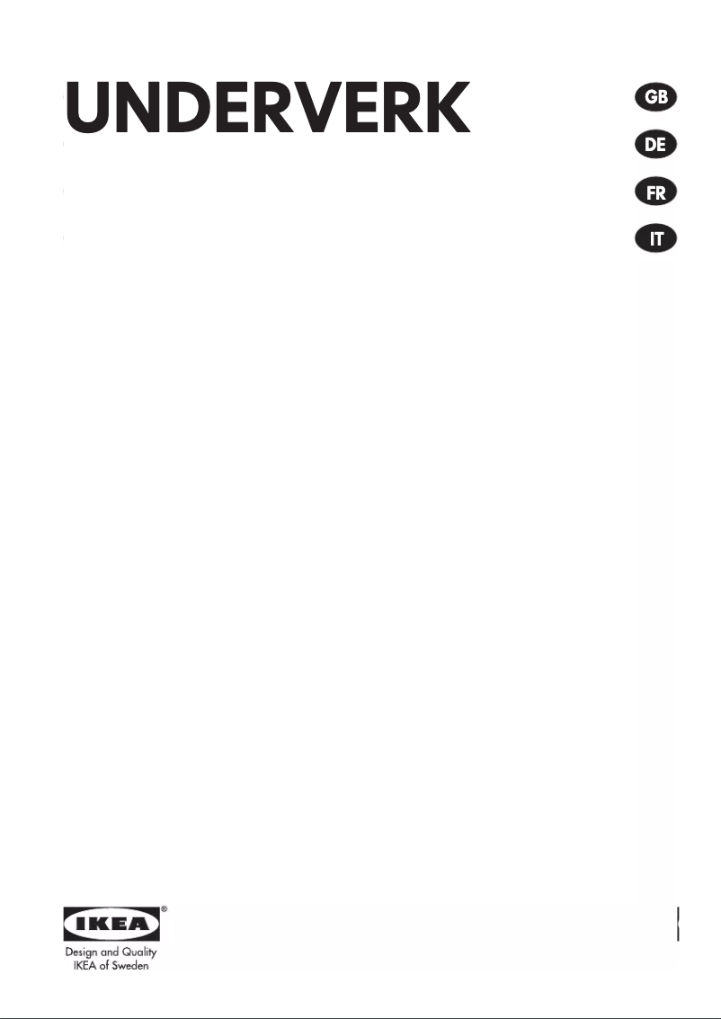 Imagen de la primera página del manual del dispositivo UNDERVERK