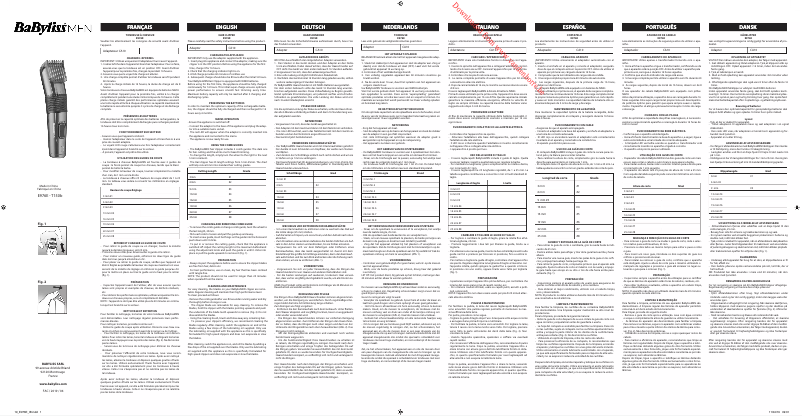 Página 1 del manual Manual de usuario BaByliss Titanium E976E
