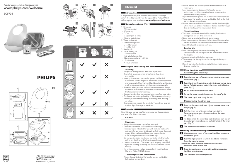 Página 1 del manual Manual de usuario Philips SCF734