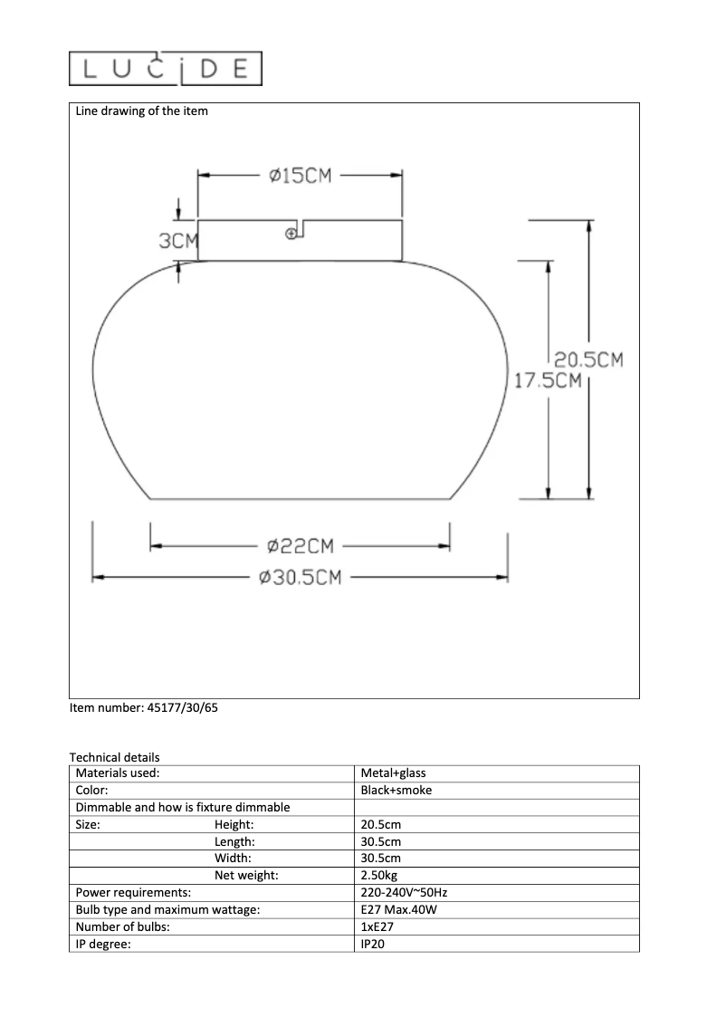 Página 1 del manual Manual de usuario Lucide Judi